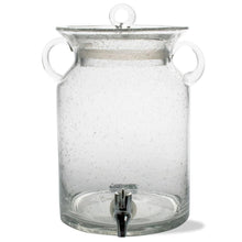 Charger l&#39;image dans la galerie, “Clear bubble glass drink dispenser with spigot and lid – ideal for mulled cider or festive punch from Dream Weaver Canada”
