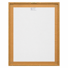 Charger l'image dans la galerie, Coral &amp; Gold Floral Giclée Framed Art – 19" x 25" DW back

