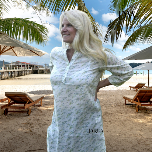 Cornflower Beach Coverup| Mahogany