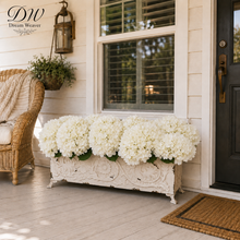 Load image into Gallery viewer, Cream White Hydrangea Bush planter
