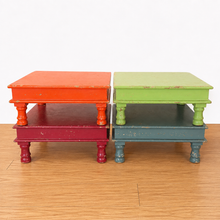Load image into Gallery viewer, Distressed Wood Display Riser / Low Table –  | Dream Weaver  front 4
