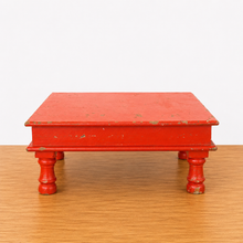 Charger l'image dans la galerie, Distressed Wood Display Riser / Low Table – Orange
