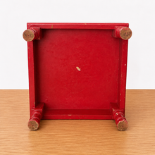 Load image into Gallery viewer, Distressed Wood Display Riser / Low Table – Red bottom
