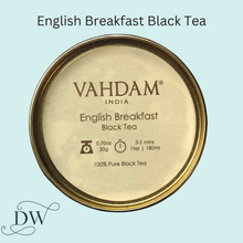 Load image into Gallery viewer, English Breakfast Black Tea Tin Caddy | Vahdam Teas | Dream Weaver Canada2

