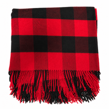 Load image into Gallery viewer, FRAAS Cashmink® Buffalo Plaid Throw Blanket | Made in Germany 
