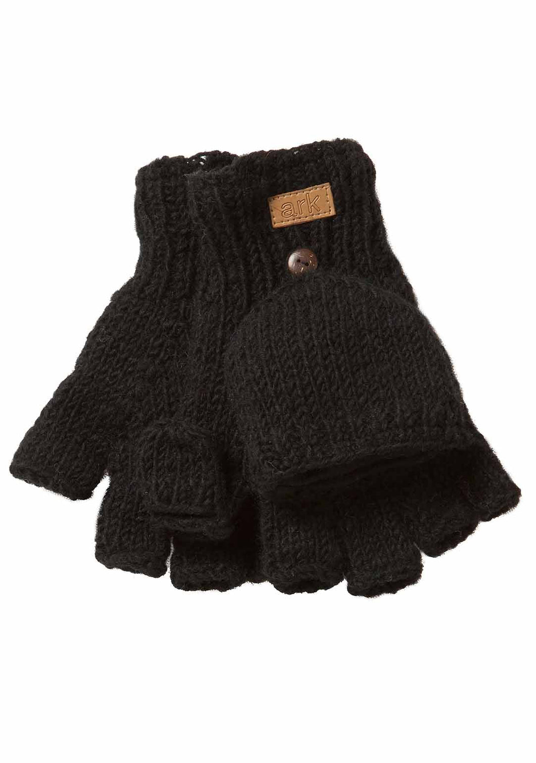 Fingerless Mittens | Black | Dream Weaver Canada