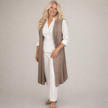 Charger l'image dans la galerie, Flowy Sweater Vest | Taupe Modal
