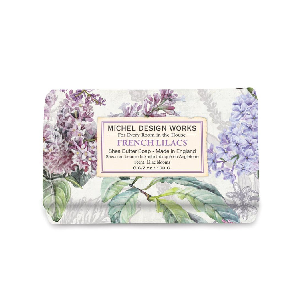 French Lilacs Medium Bath Soap Bar | Michel Design Works