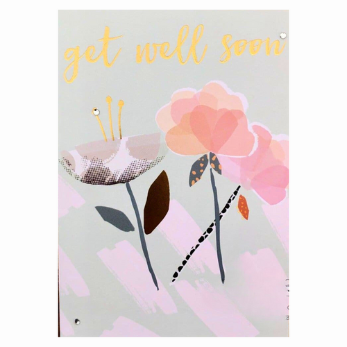 Get Well Soon Card | Seafoam Green Floral