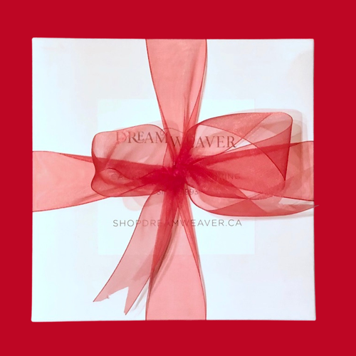 Gift Box with Red Ribbon | Dream Weaver Canada
