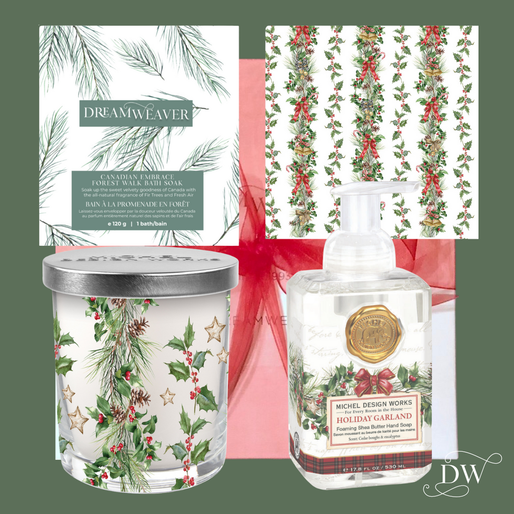 Holiday Garland Gift Box | Michel Design Works | Dream Weaver Canada