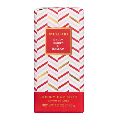 Holly Berry & Balsam Bar Soap 150 gm | Mistral