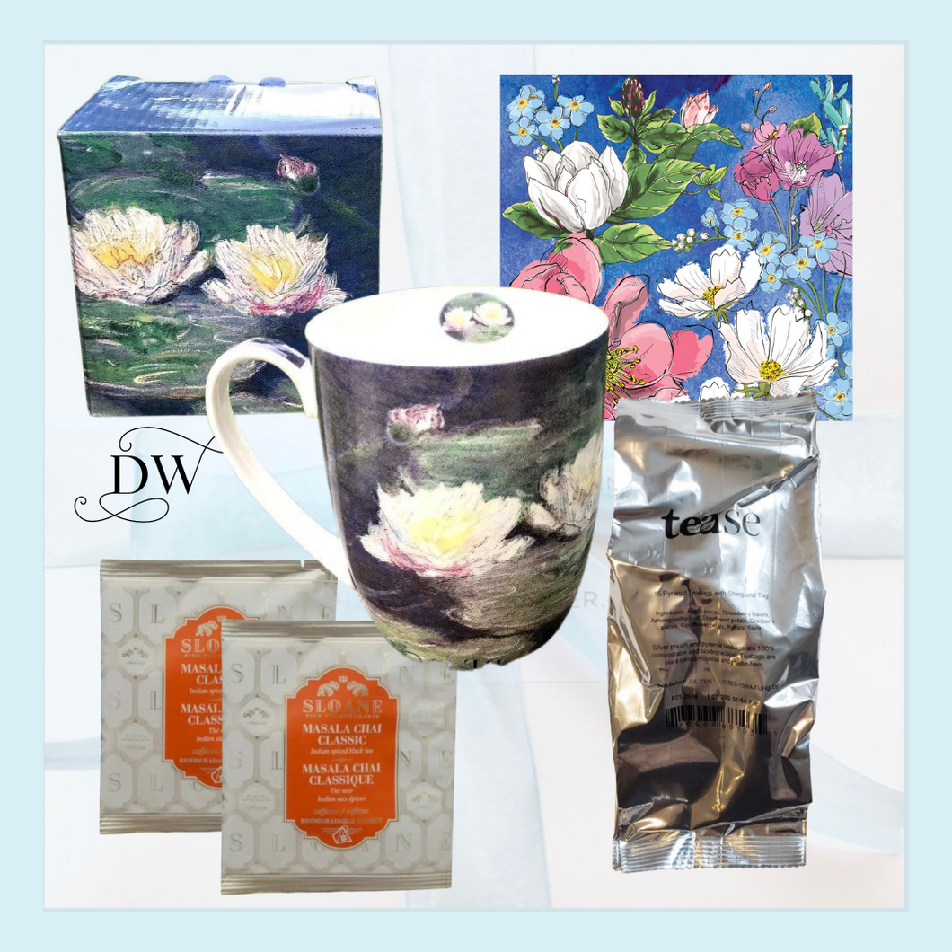 Impressionist Water Lily Mug Gift Box1