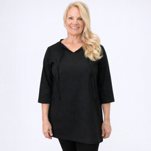 Load image into Gallery viewer, Italian Linen Tunic | Black 2
