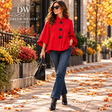 Charger l'image dans la galerie, Joseph Ribkoff Lipstick Red A-Line Statement Jacket – Style 193198 DW
