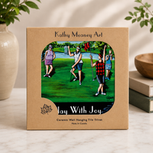 Load image into Gallery viewer, Kathy Meaney Ceramic Tile Trivet &amp; Wall Plaque | Play With Joy Dream Weaver2
