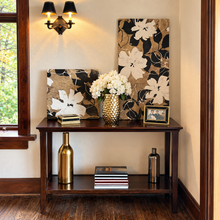 Charger l'image dans la galerie, Large Gold Hammered Textured Statement Vase with prints
