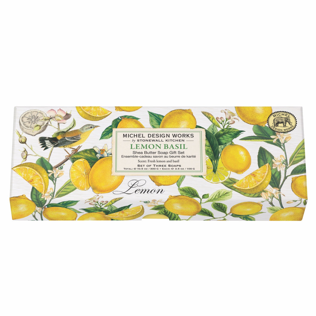 Lemon Basil Soap Gift Set | Michel Design Works