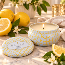 Charger l'image dans la galerie, Lemon Chiffon Soy Wax Candle | 9 oz Travel Tin DW
