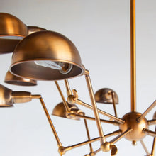 Charger l'image dans la galerie, Mercana Ursidae 12-Light Sputnik Chandelier | Antique Brass | Store Display lamps
