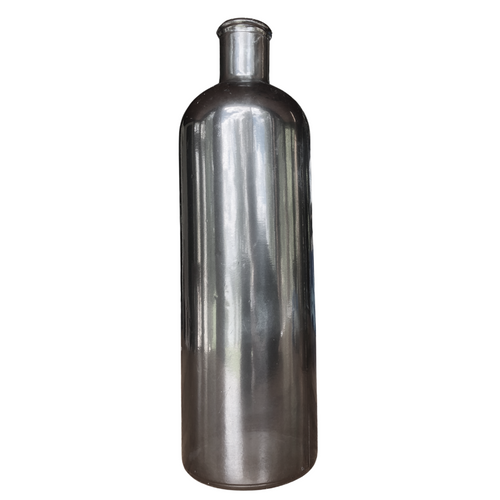 Metallic Silver Bottle