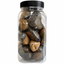 Load image into Gallery viewer, Natural Decorative Stones – Brown &amp; Black – 1 kg back 
