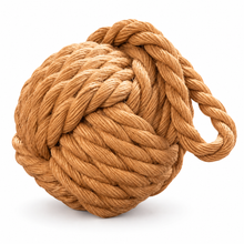 Load image into Gallery viewer, Nautical Rope Ball Doorstop – Rustic Coastal &amp; Cottage Décor
