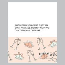 Charger l&#39;image dans la galerie, Open Bar Wedding Card | Boo To You
