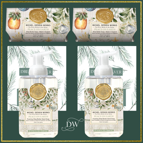 Peace on Earth Soap Bundle | Michel Design Works gold frame