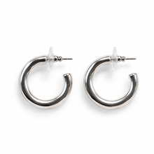 Charger l'image dans la galerie, Pilgrim Maddie Small Silver-Plated Chunky Hoop Earrings
