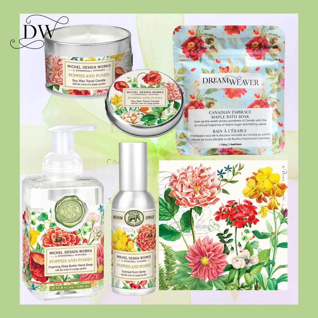 Poppies & Posies Gift Box | Michel Design Works | Dream Weaver Canada