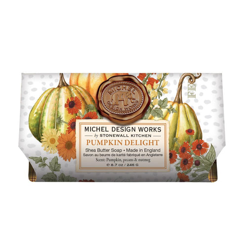 Pumpkin Delight Large Bath Soap Bar | Michel Design Works