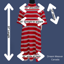 Load image into Gallery viewer, Red Striped Dress | Meemoza3
