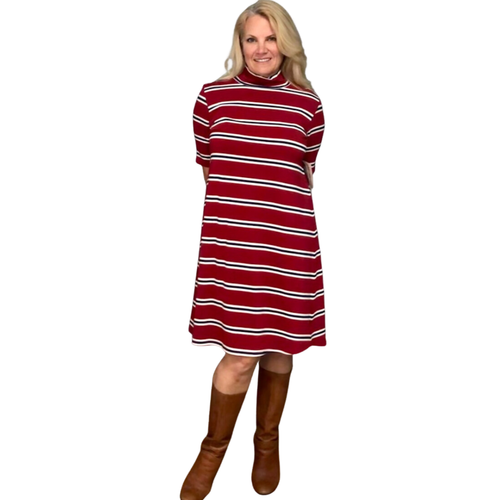 Red Striped Dress | Meemoza | Dream Weaver Canada