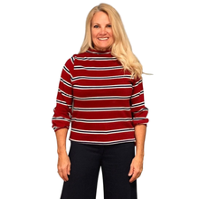 Charger l&#39;image dans la galerie, Red Striped Sweater | Meemoza | Dream Weaver Canada
