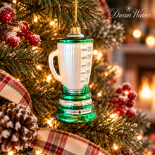 Load image into Gallery viewer, Retro Green Blender Glass Christmas Ornament – Kitchen &amp; Baking Gift D
