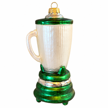 Load image into Gallery viewer, Retro Green Blender Glass Christmas Ornament – back
