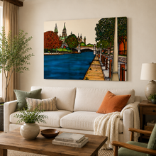 Charger l'image dans la galerie, Rideau Canal, Ottawa Canvas Print 24" × 36" | Renée Bovet LS

