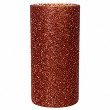 Charger l'image dans la galerie, Rust Beaded Glass Hurricane Candle Holder &amp; Vase | 10" | Dream Weaver
