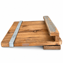 Charger l'image dans la galerie, Rustic Reclaimed Wood iPad, Tablet &amp; Book Holder flat grey
