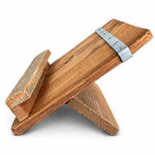 Charger l'image dans la galerie, Rustic Reclaimed Wood iPad, Tablet &amp; Book Holder side
