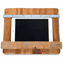 Charger l'image dans la galerie, Rustic Reclaimed Wood iPad, Tablet &amp; Book Holder wood
