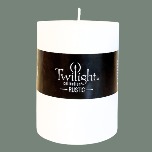Rustic White Pillar Candle | 3x6 | Dream Weaver Canada