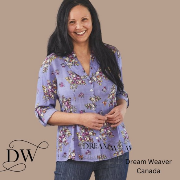 Bellevue Cottage Blouse Periwinkle