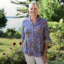 Load image into Gallery viewer, Bellevue Cottage Blouse Periwinkle
