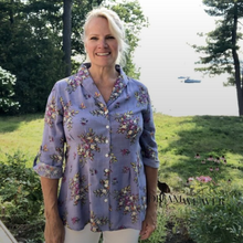 Load image into Gallery viewer, Bellevue Cottage Blouse Periwinkle
