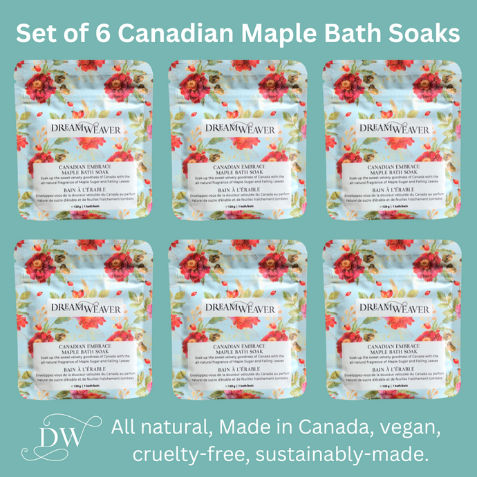 Set of 6 Canadian Maple Bath Soak | Dream Weaver