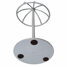 Charger l'image dans la galerie, Silver Metal Hat &amp; Wig Display Stand bottom

