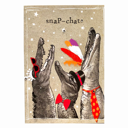 Snap Chat | Blank Greeting Card