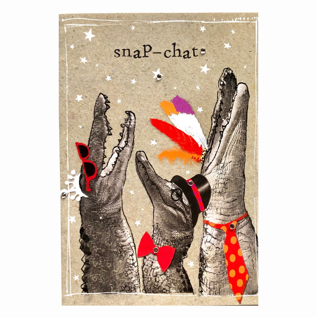 Snap Chat | Blank Greeting Card